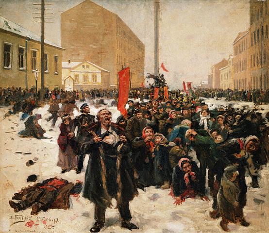 January 9th 1905, Peasants First Day Revolution, by V.Makovskij